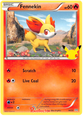 Fennekin 14/25 - Holo