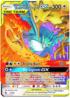 Moltres &amp; Zapdos &amp; Articuno GX - 44/68