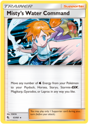 Misty&#39;s Water Command Holo - 63/68