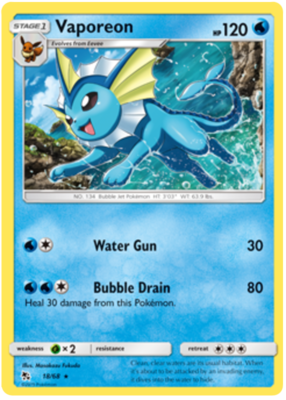 Vaporeon Holo - 18/68