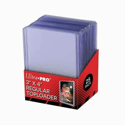 Ultra Pro - 3 x 4 Inch Toploaders Clear 25 Pack