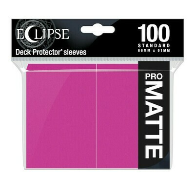 Ultra Pro - Eclipse Standard Matte Sleeves 100 Pack - Hot Pink