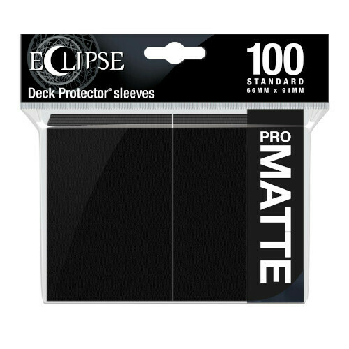 Ultra Pro - Eclipse Standard Matte Sleeves 100 Pack - Jet Black