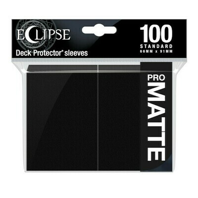 Ultra Pro - Eclipse Standard Matte Sleeves 100 Pack - Jet Black