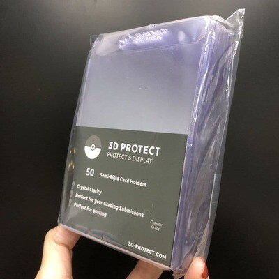 3D-Protect Semi Rigid Card Protector 50 pack