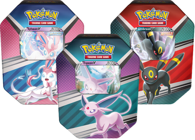 Pokemon V Heroes Tins - Spring 2022 - Art Set of 3