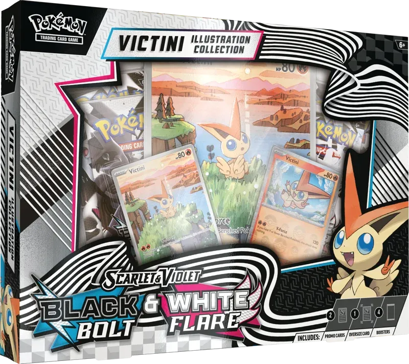 Black Bolt &amp; White Flare Unova Victini Illustration Collection