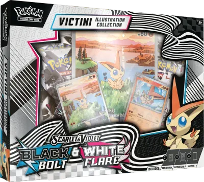 Black Bolt &amp; White Flare Unova Victini Illustration Collection