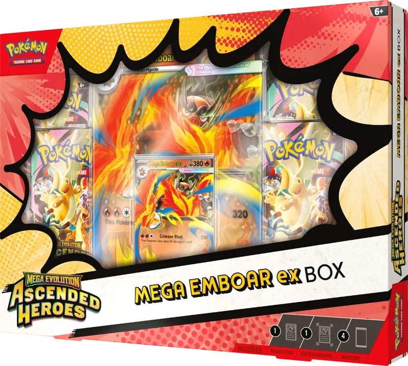 Ascended Heroes Mega Emboar EX Collection Box