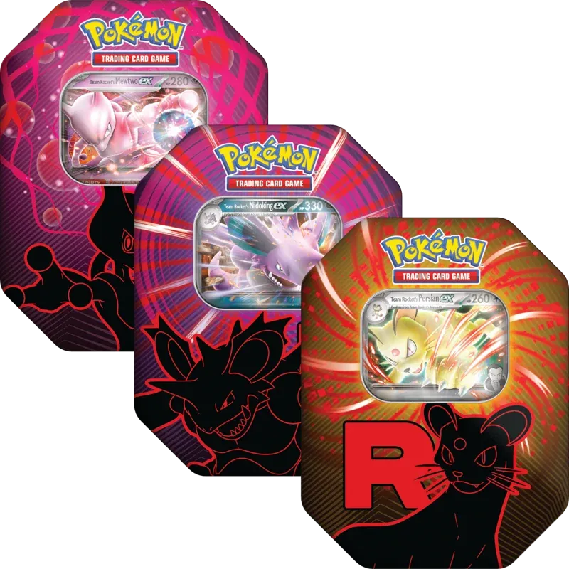 Team Rocket Tin – Set of Three