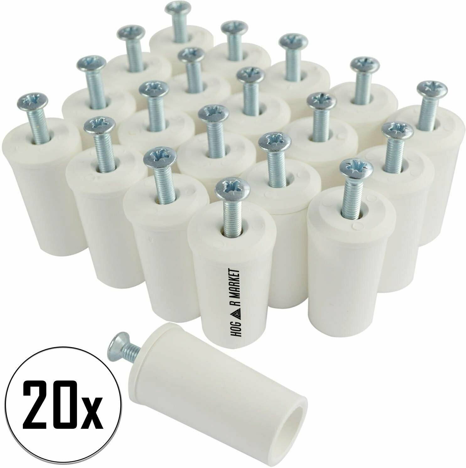 Tope para  persiana / Color blanco / Pack de 20 unidades