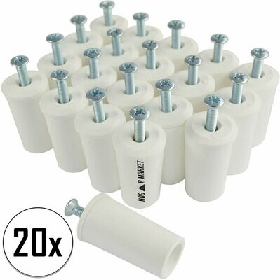 Tope para  persiana / Color blanco / Pack de 20 unidades
