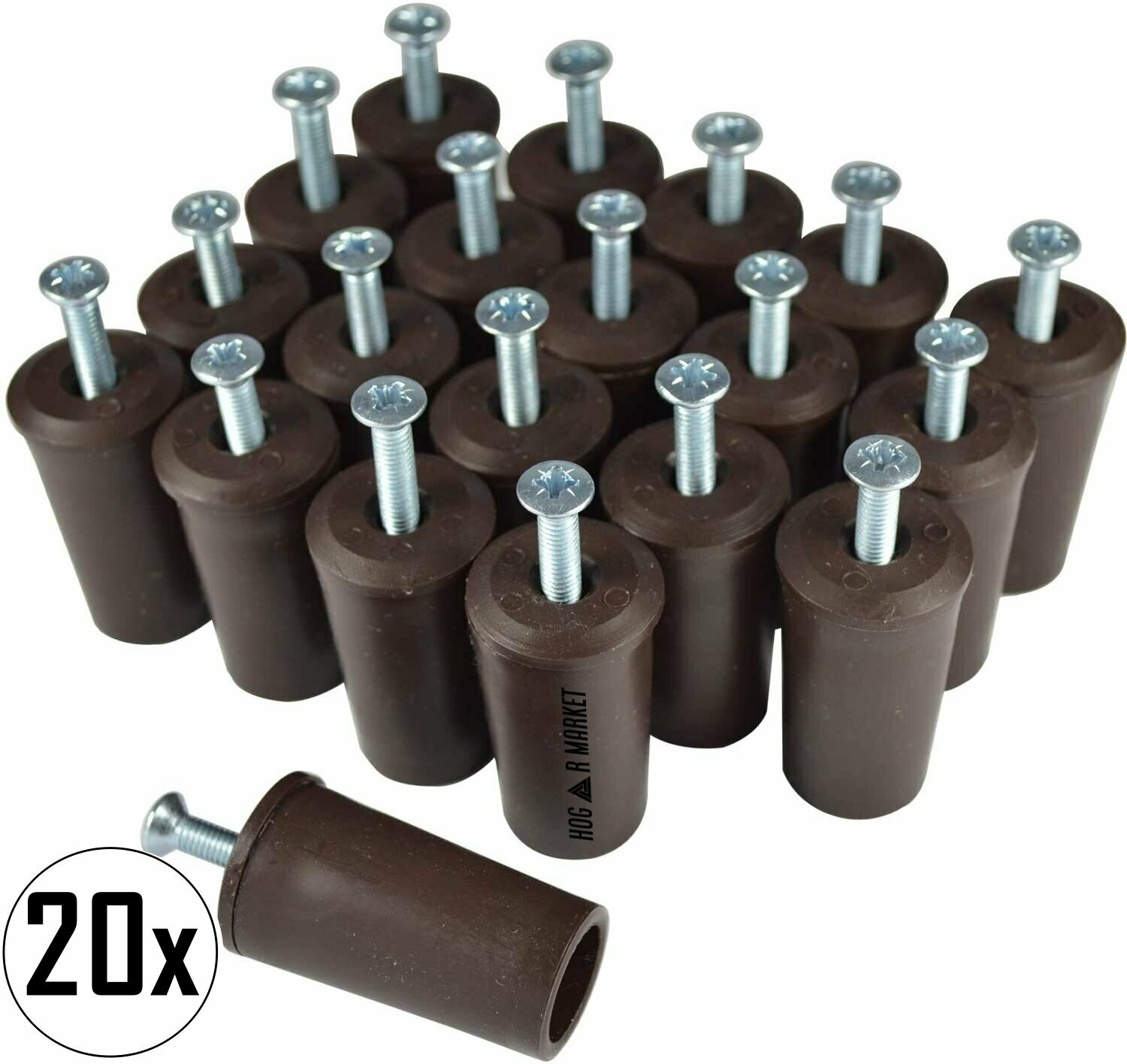 Tope para persiana / Color marrón / Pack de 20 unidades