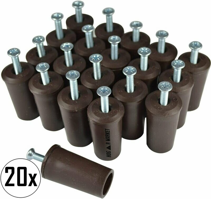 Tope para persiana / Color marrón / Pack de 20 unidades