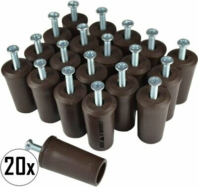 Tope para persiana / Color marrón / Pack de 20 unidades