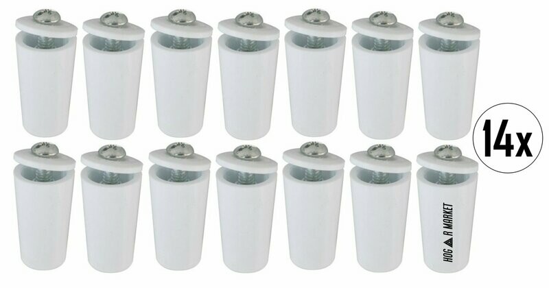 Tope para persiana / Color blanco / Pack de 14 unidades