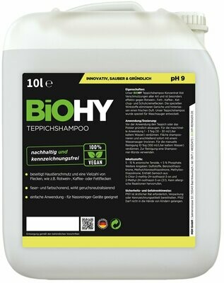 Limpiador de Alfombras / Limpieza ecológica / Concentrado / 10 L
