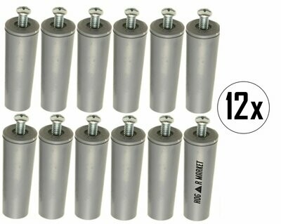 Tope para persiana en color gris, pack de 12 unidades