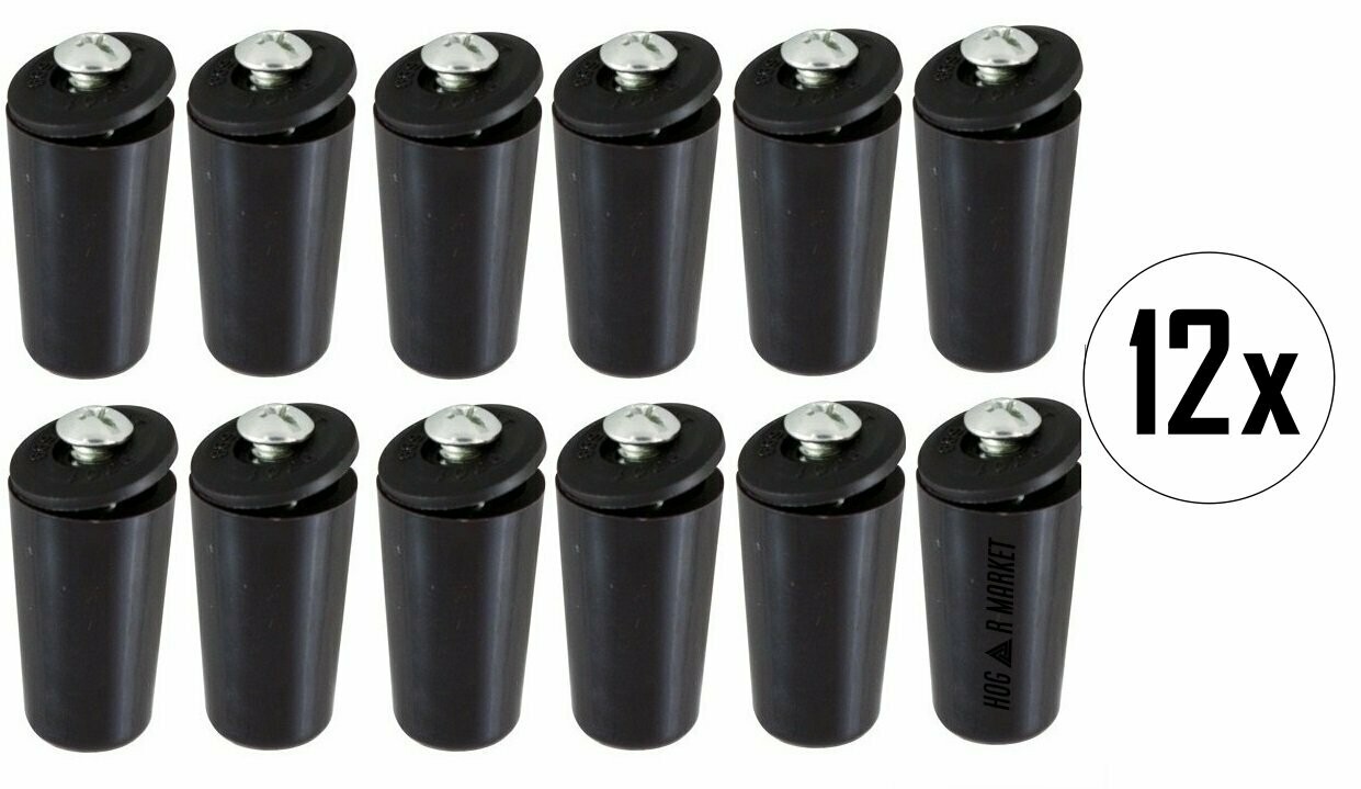 Tope para persiana en color marrón, pack de 12 unidades.