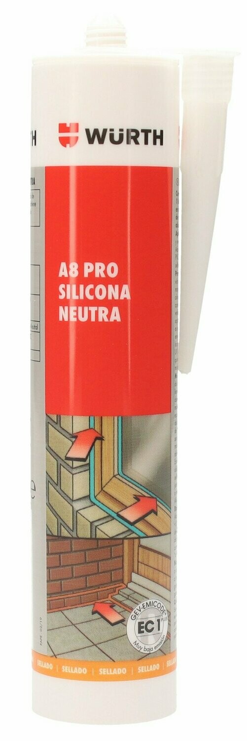 Silicona A8 Pro Neutra Blanca 310ML