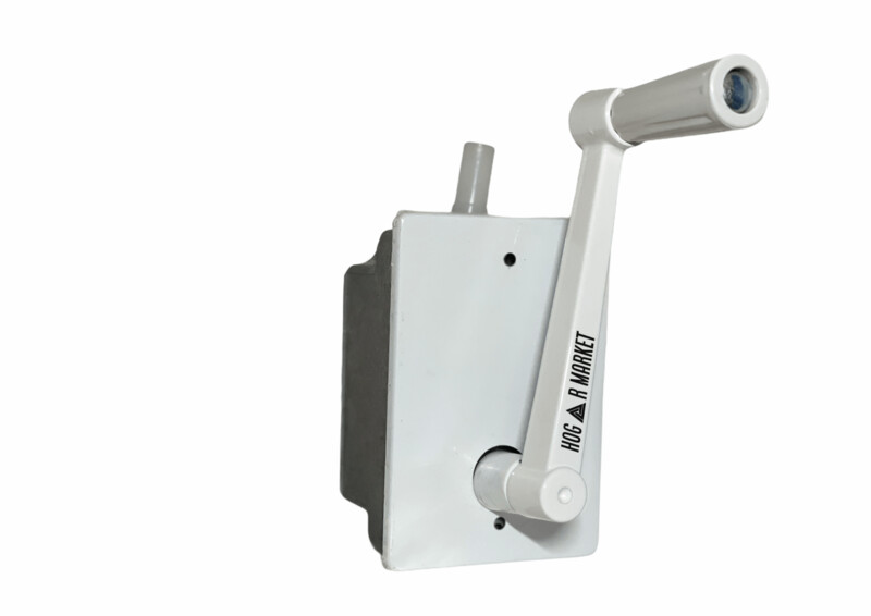Torno de persiana empotrar con placa blanca + cable de acero de 6 m