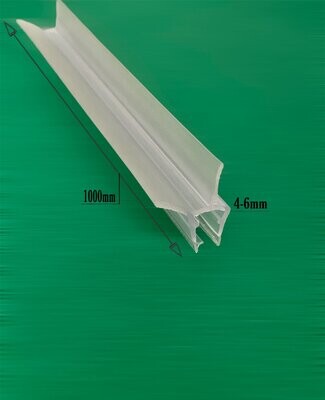 Perfil de PVC para mampara de baño
