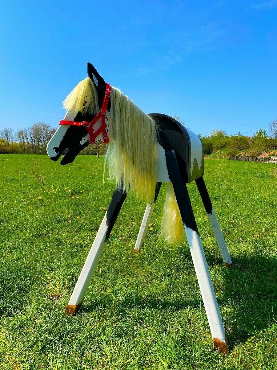 "Lucky" A - blonde  Mähne und Halfter rot