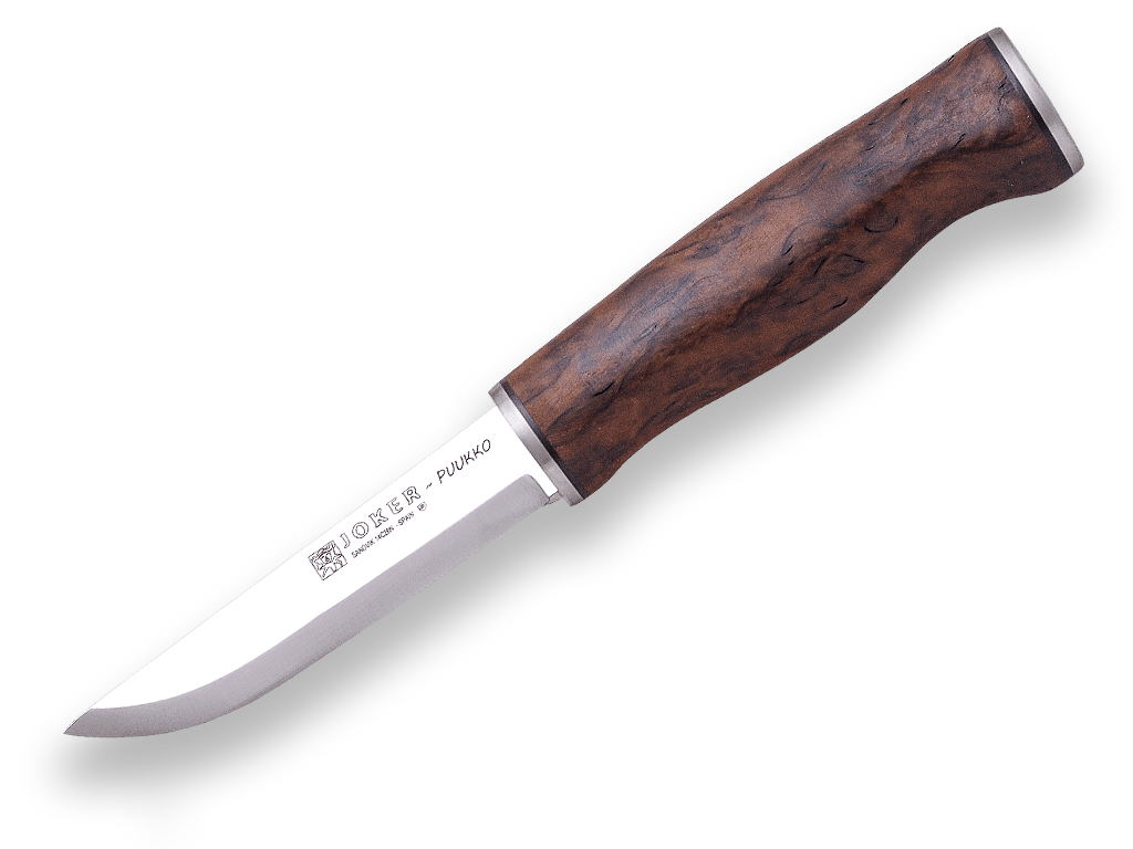CUCHILLO BUSHCRAFT JOKER PUUKKO MANGO DE ABEDUL RIZADO THERMO