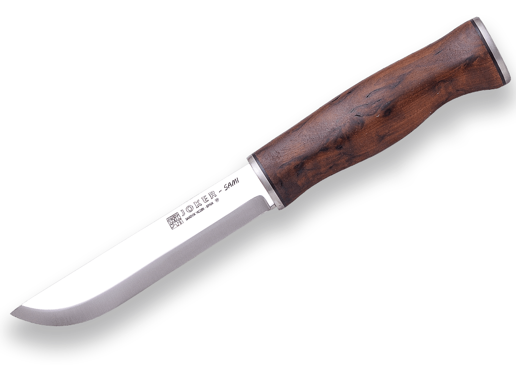 CUCHILLO BUSHCRAFT JOKER SAMI MANGO DE ABEDUL RIZADO THERMO