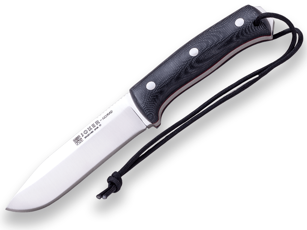 CUCHILLO BUSHCRAFT Y SUPERVIVENCIA JOKER NOMAD MANGO DE MICARTA CANVAS.