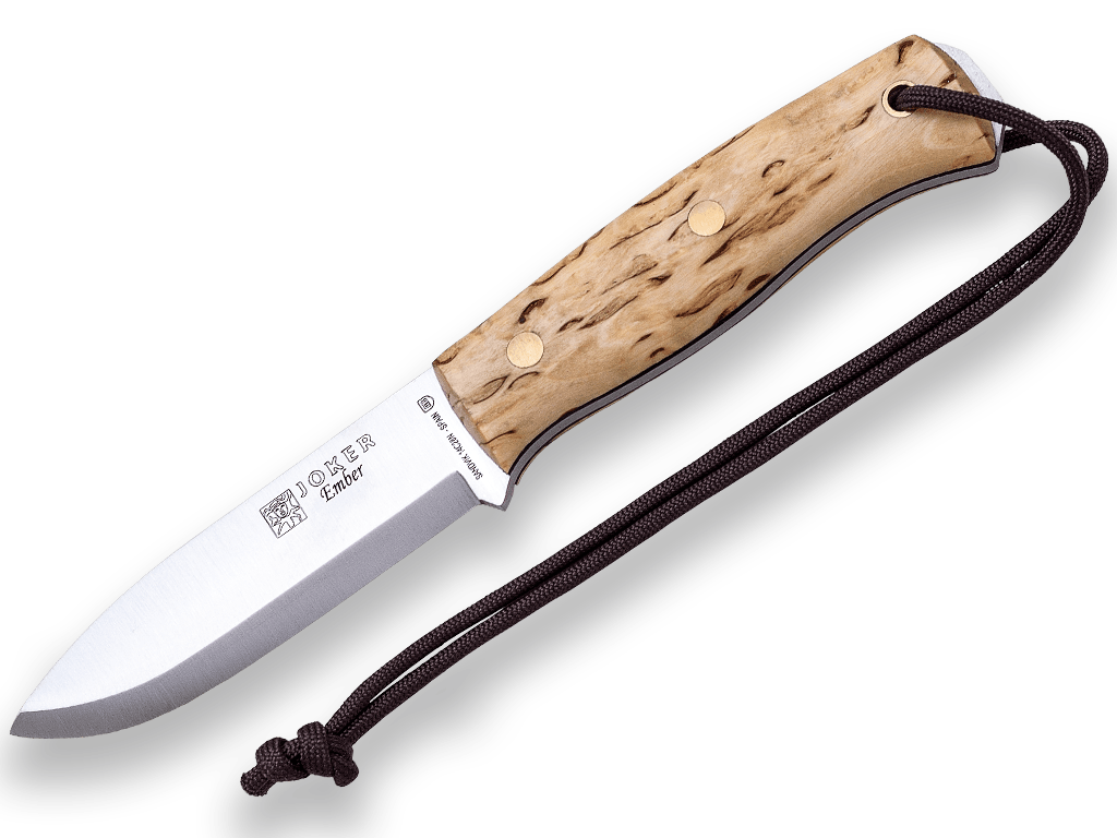 CUCHILLO BUSHCRAFT Y SUPERVIVENCIA JOKER EMBER SCANDI ABEDUL RIZADO