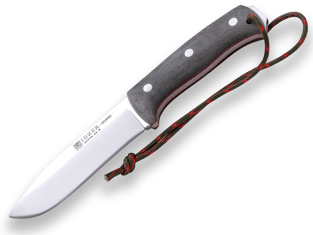 CUCHILLO BUSHCRAFT Y SUPERVIVENCIA JOKER NOMAD MANGO DE MICARTA CANVAS.