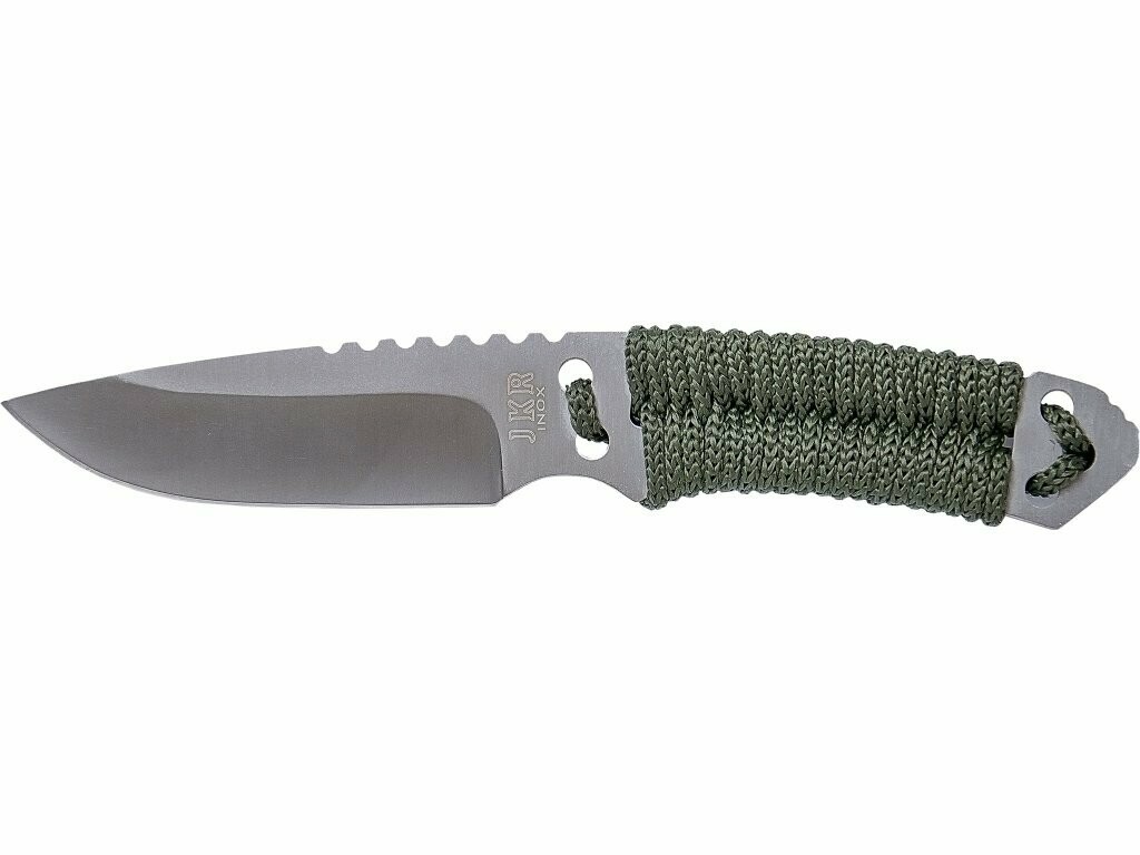 CUCHILLO CON PUÑO TRENZADO PARA USO SUPERVIVENCIA Y HOJA DE 10 CM