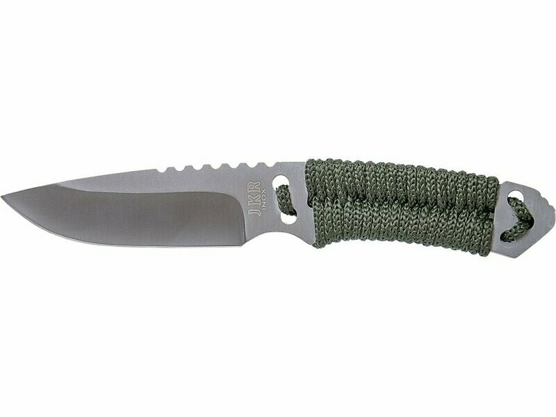 CUCHILLO CON PUÑO TRENZADO PARA USO SUPERVIVENCIA Y HOJA DE 10 CM