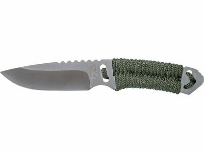 CUCHILLO CON PUÑO TRENZADO PARA USO SUPERVIVENCIA Y HOJA DE 10 CM