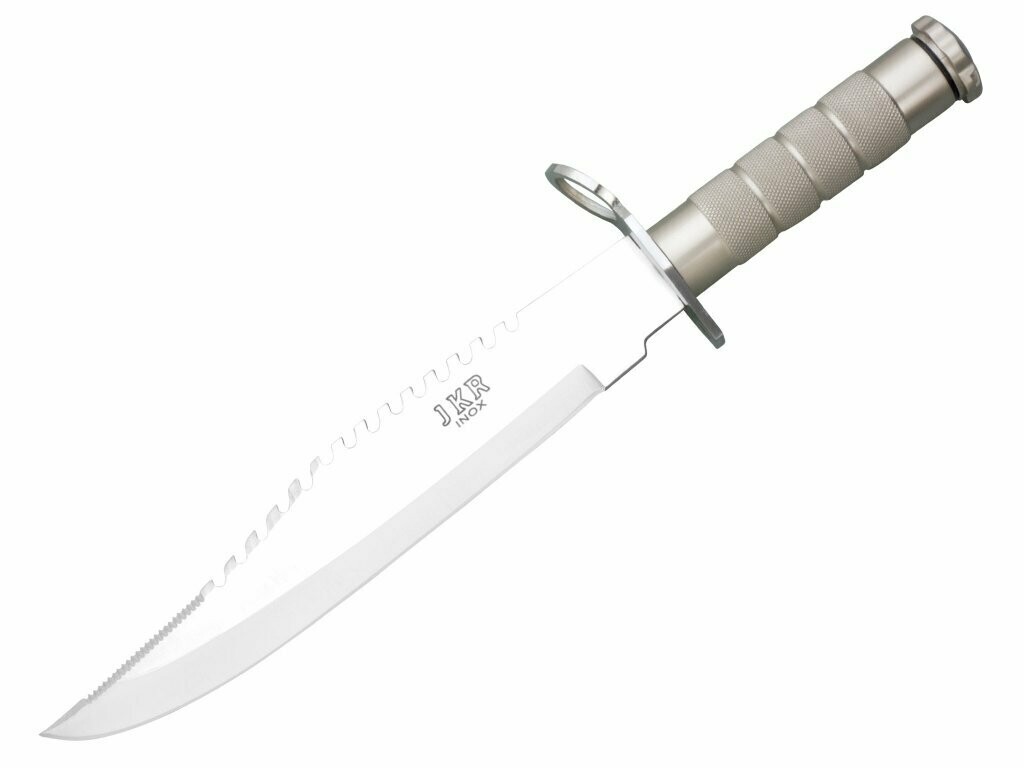 CUCHILLO DE SUPERVIVENCIA PUÑO ALUMINIO Y HOJA DE 25 CM
