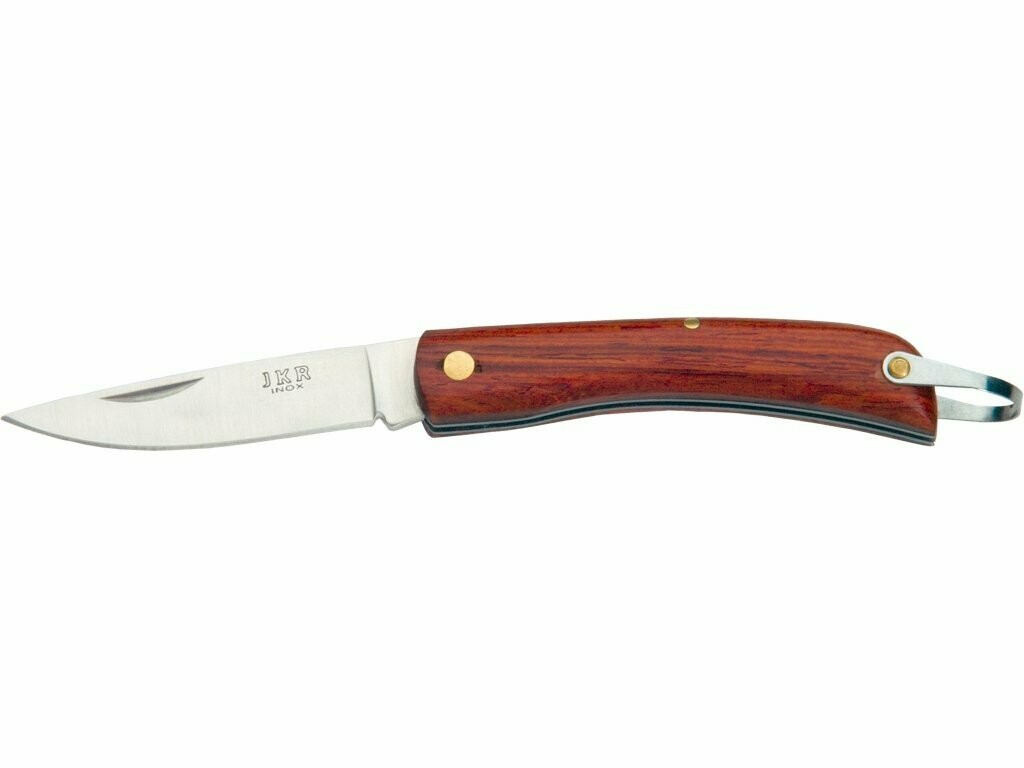 NAVAJA CAMPAÑA PUÑO MADERA Y HOJA DE 7 CM.