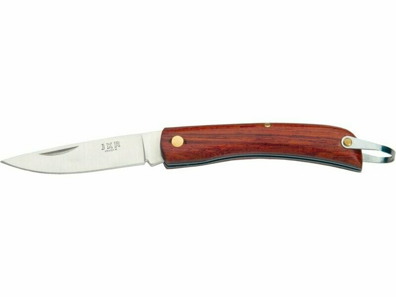 NAVAJA CAMPAÑA PUÑO MADERA Y HOJA DE 7 CM.