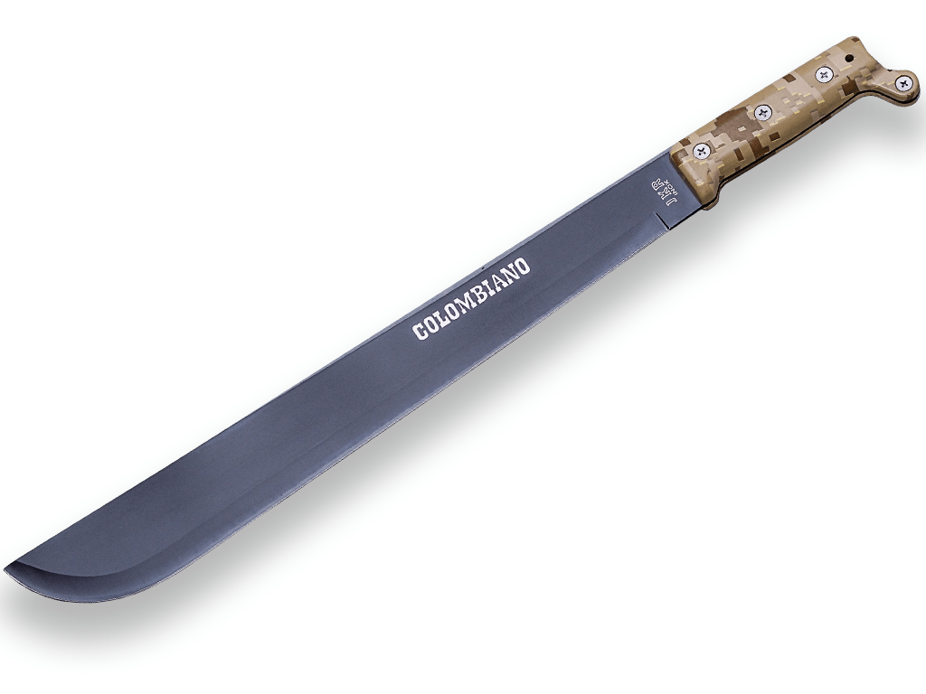 MACHETE JKR COLOMBIANO MANGO DE GOMA Y ABS HOJA DE 41,5 CM ACERO INOX
