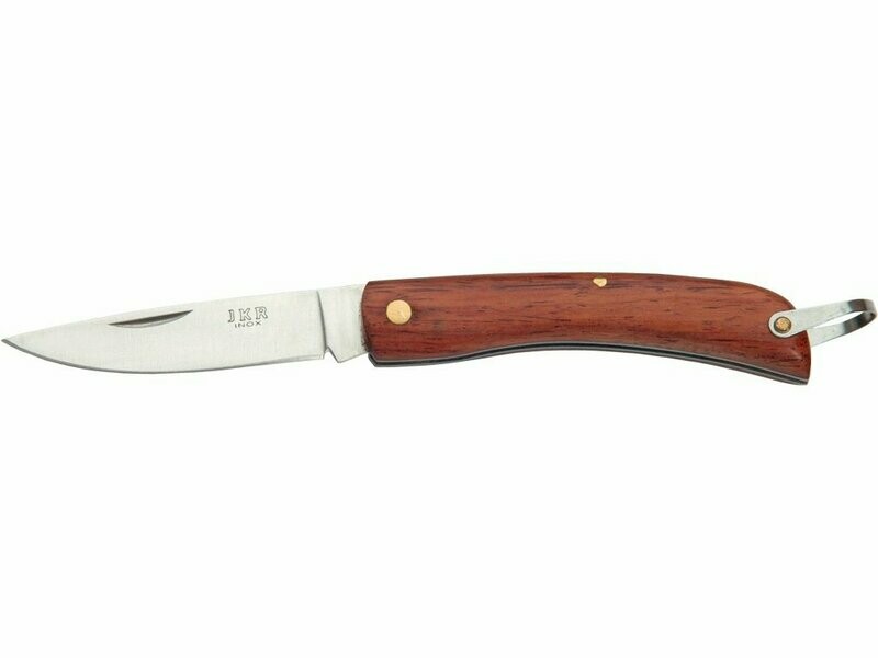 NAVAJA CAMPAÑA PUÑO MADERA y HOJA DE 7,5 CM.