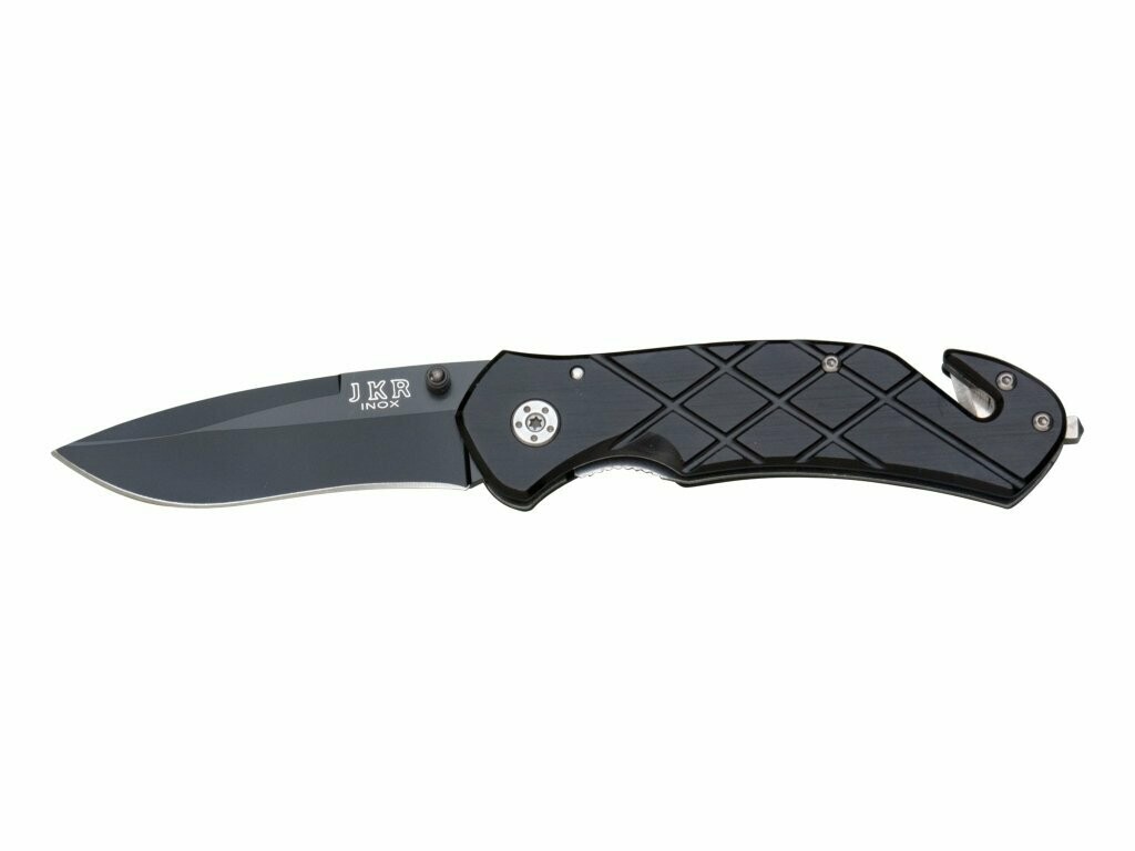NAVAJA DE RESCATE APERTURA MANUAL CON PUÑO DE ALUMINIO Y HOJA DE 8 CM