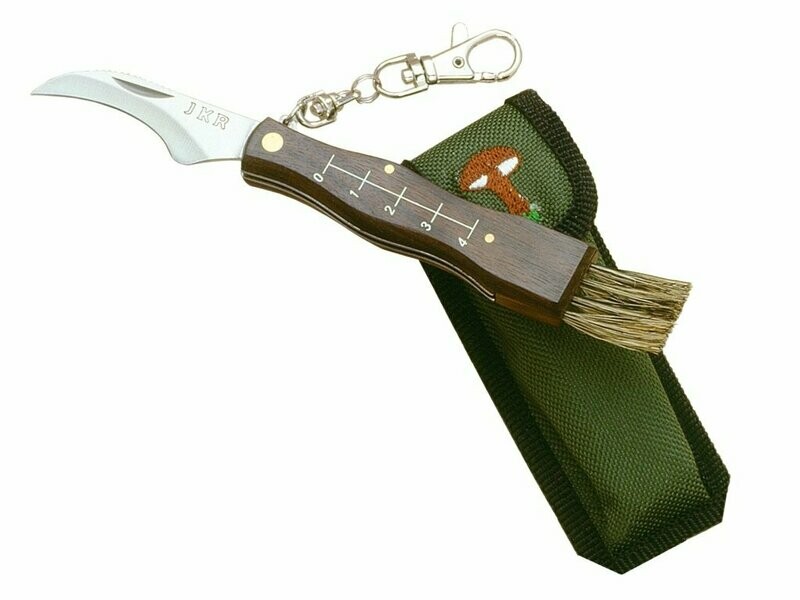 NAVAJA PARA SETAS PEQUEÑA DE HOJA 5,5 CM CON FUNDA NYLON