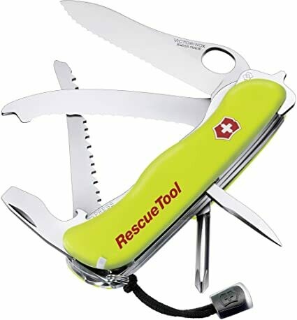 NAVAJA FLUORESCENTE DE RESCATE VICTORINOX + FUNDA