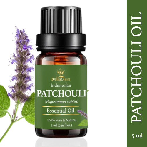 BrahmAura Indonesian Patchouli Essential Oil (5ml) - Pack of two - MRP 990.00