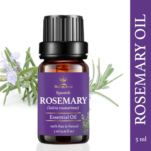 BrahmAura Spanish Rosemary Essential Oil (5ml) - Pack of two - MRP 990.00