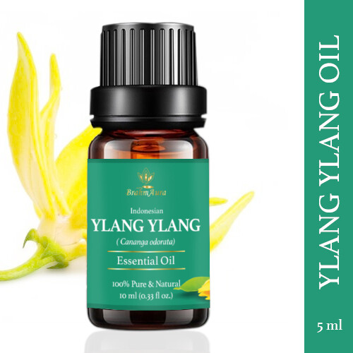 BrahmAura Indonesian Ylang Ylang Essential Oil (10ml) - Pack of two - MRP 990.00