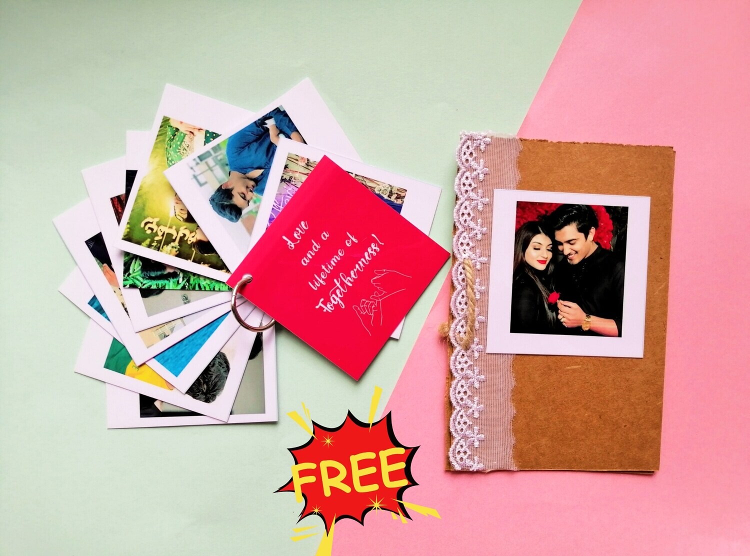 Mini Scrapbook with FREE Vintage Polaroid Card