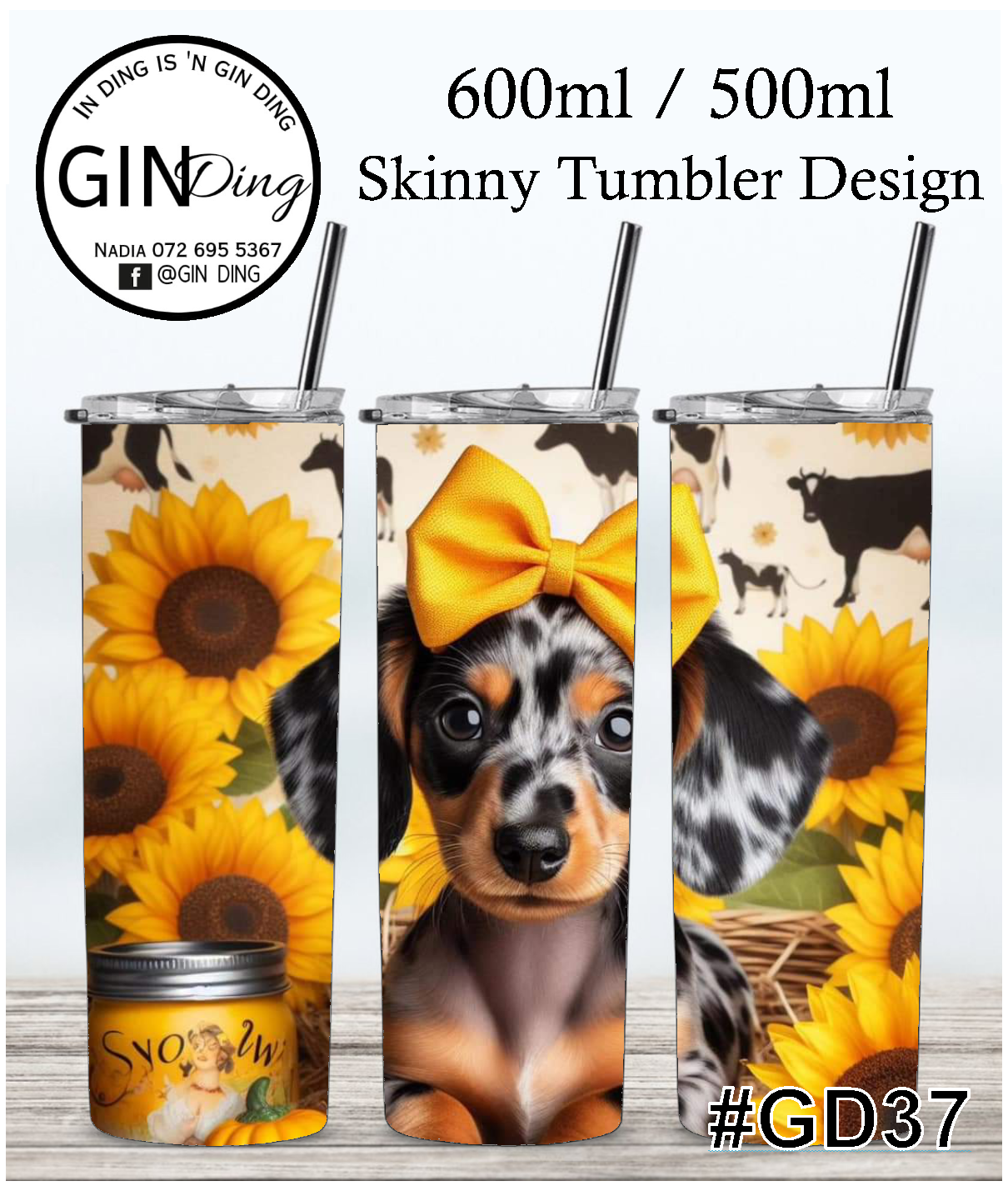 Skinny stainless steel tumblers