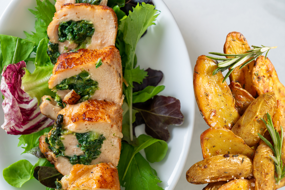 Nr.49 Hähnchen-Medaillons Sweet Pepper Nr.49 Hähnchen-Medaillons Sweet Pepper