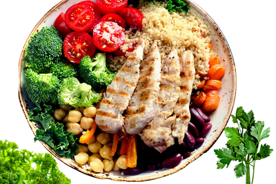 Nr. 03 Bowl mit Gebratenes Hühnerfleisch